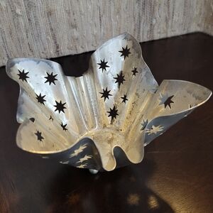 Studio Silversmiths Silver-plate Kerchief Votive Holder Unpolished